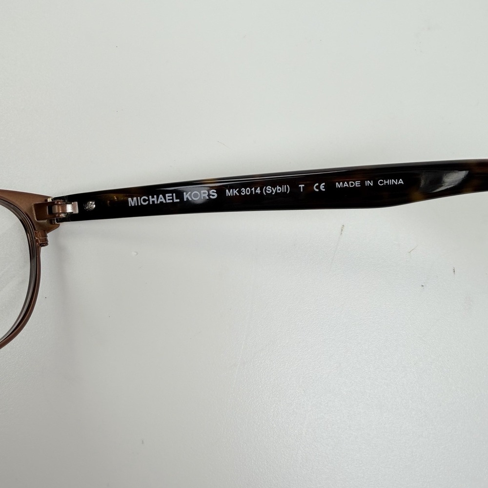 Michael Kors MK3014 Sybil 1147 Bronze Tortoise Eyeglasses Frames 50-17-135 - Picture 8 of 11